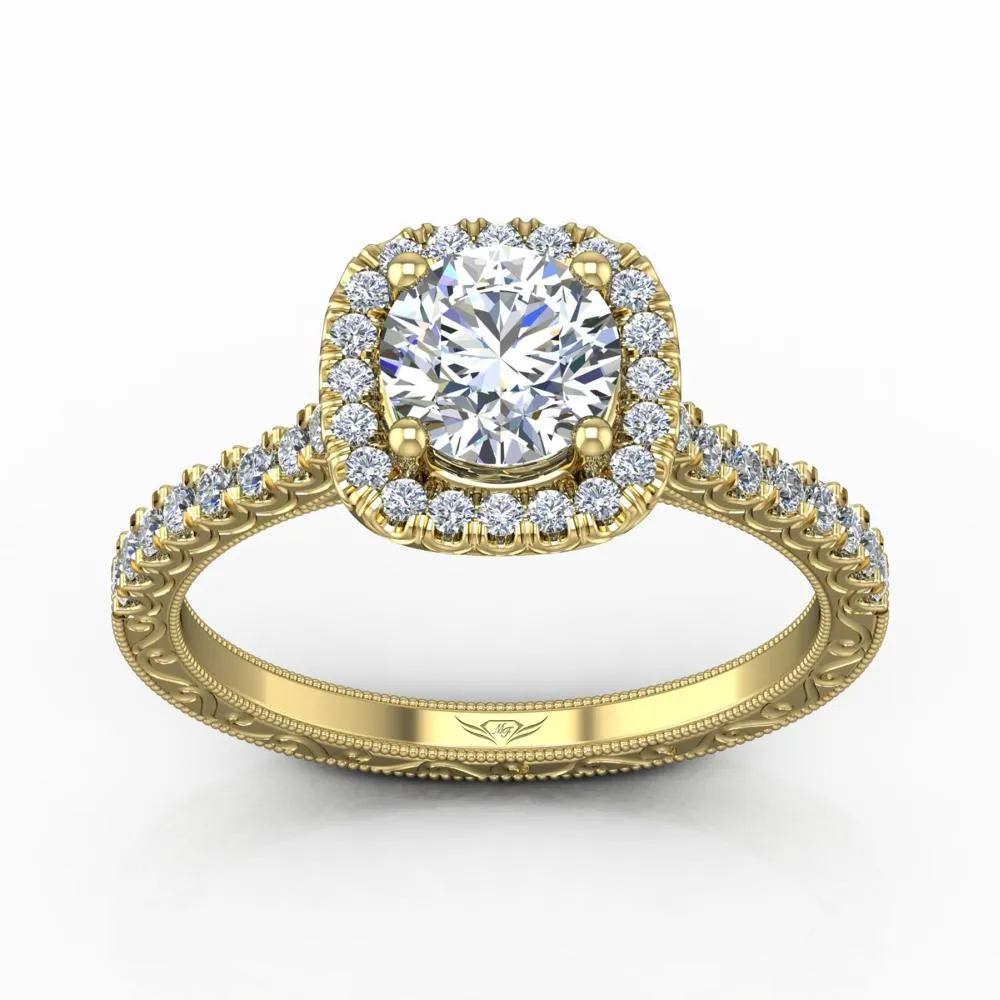 Micropave Engagement Ring