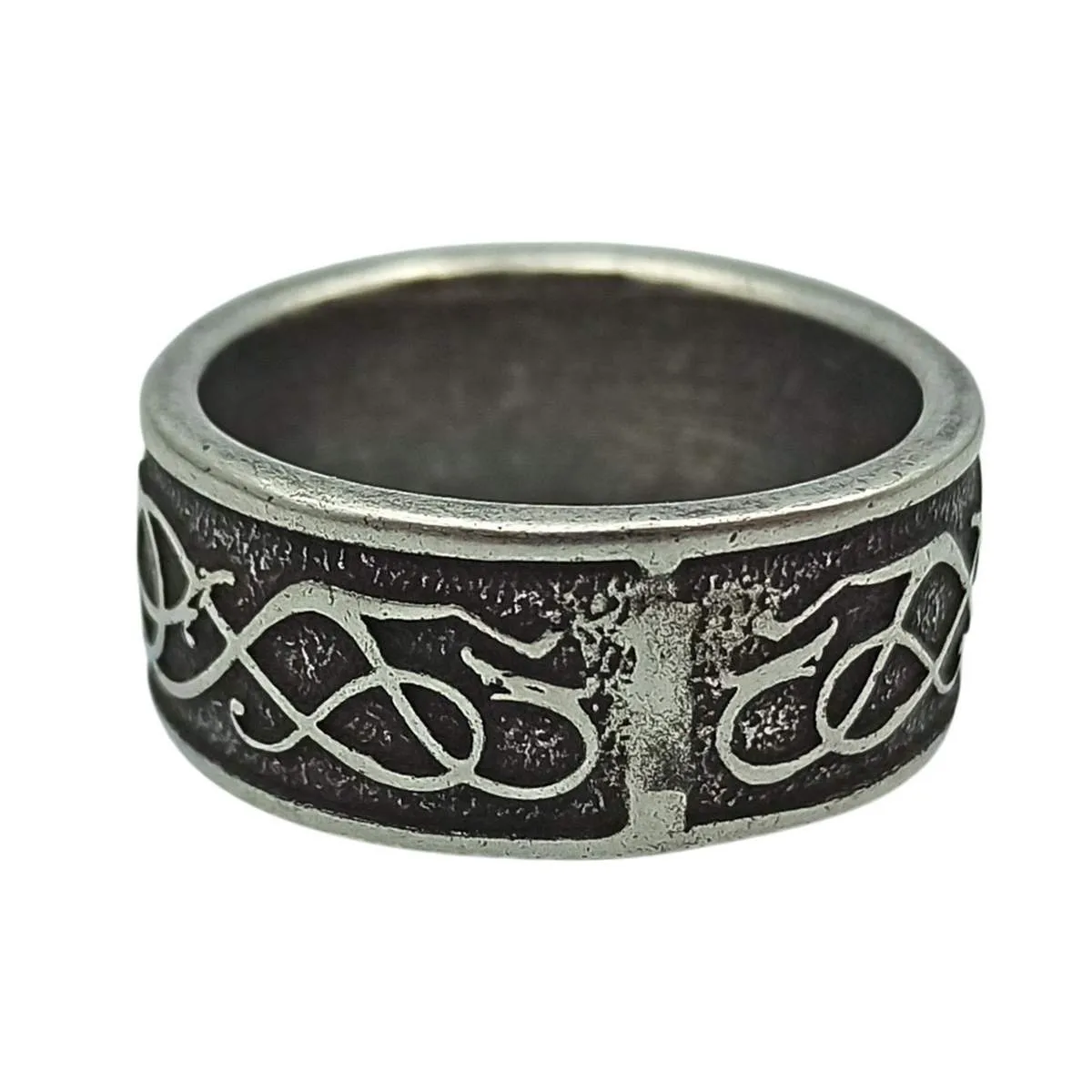Norse Urnes ornament rings from bronze